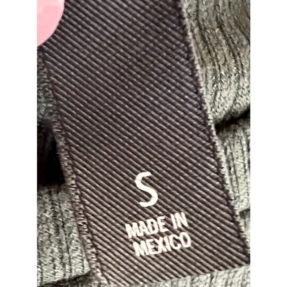 Alya Rib Knit sweater Dress Women Green Size Small Stretch Cap Sleeve Business - Picture 4 of 8